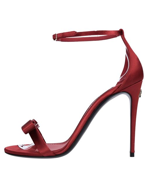 Satin sandals DOLCE&GABBANA | CR1617 A7630 80316ROSSO SCURO